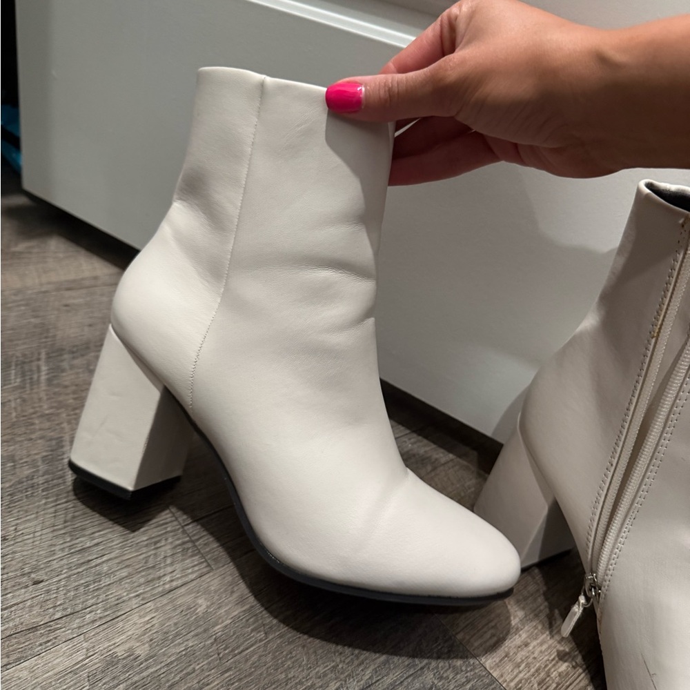 White Ankle Boots